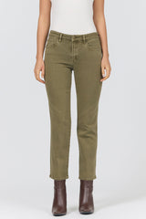 Anika Straight Leg Jean Olive Branch