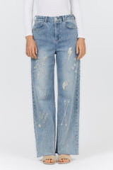 Audrey High Rise Wide Leg Jeans Sketchbook Fade