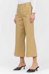 Audrey Wide Leg Jean Khaki view 4