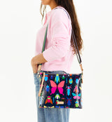 Gemma Downtown Crossbody - blue bug print