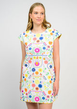 Flores Dress in White view 2