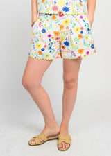 Flores Short in White
