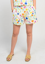 Flores Short in White view 2