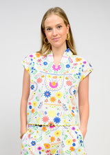 Flores Top in White