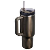 Quencher H2.0 Fluted Tumbler 40 oz in Gunmetal Shine by Stanley