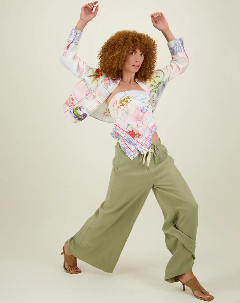 Me369 - Ariel Wide Leg Linen Pants