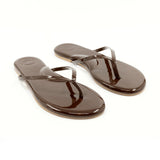 Indie Chocolate Patent Sandal