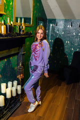 Queen of Sparkles - Purple Multi Skeleton Jogger
