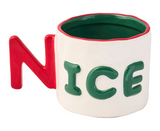 Ceramic Message Mug Nice 14 oz