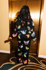 Queen of Sparkles - Black Big Butterfly Pants