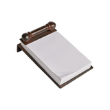 Jan Barboglio Apuntes iron notepad, angled view of the iron base and paper block