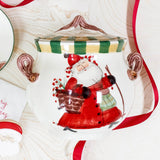 Vietri Old St. Nick Biscotti Jar view 2