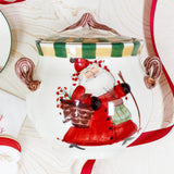 Vietri Old St. Nick Biscotti Jar view 3