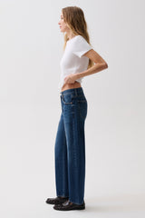 Pistola Lexi Mid Rise Bowed Straight Jean - Moonwave - alternate view 1