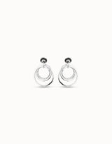 Uno De 50 - Sterling Silver-plated Irregular Hoop Earrings