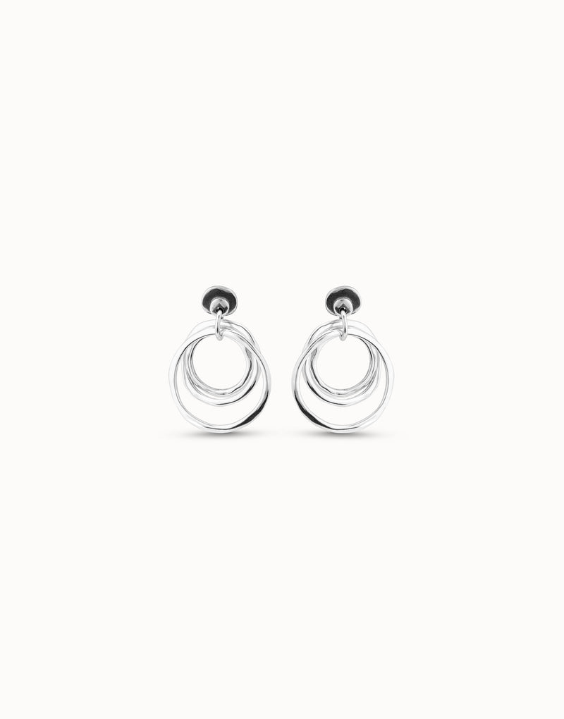 Uno De 50 - Sterling Silver-plated Irregular Hoop Earrings