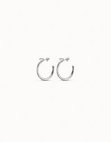 Uno De 50 - Sterling Silver-plated Round Hoop Earrings
