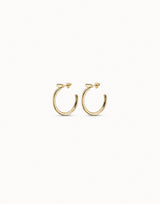 Uno De 50 - 18k Gold-plated Round Hoop Earrings