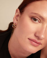 Uno De 50 - 18k Gold-plated Earrings with Multicolor Crystal