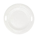 Vietri - Round Trays - Pietra Serena Handled Tray - White