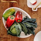 Vietri - Oval Platters - Pietra Serena Large Platter - White