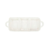 Vietri - Three-part Servers - Pietra Serena Server - White