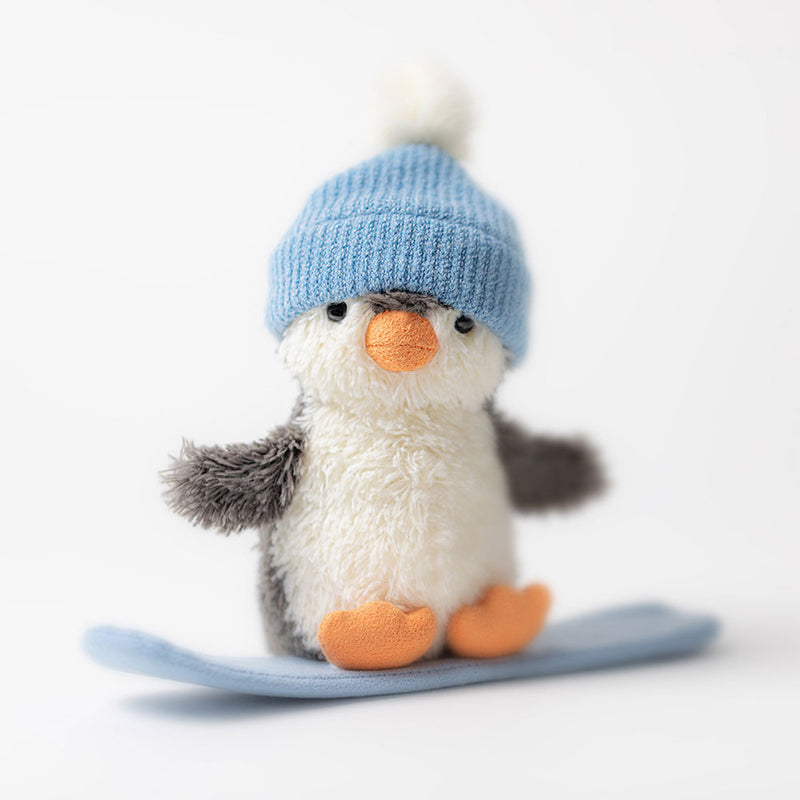 Jellycat - Peanut Penguin Snowboarding