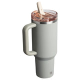 Quencher ProTour Flip Straw Tumbler 40 oz in Sage Grey VRT by Stanley