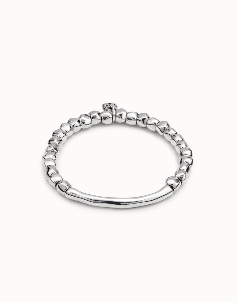 Uno De 50 - Sterling Silver-plated Bracelet with Tubular