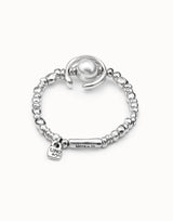 Uno De 50 - Sterling Silver-plated Bracelet with Pearl