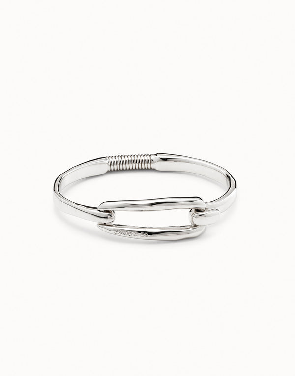 Uno De 50 - Sterling Silver-plated Bracelet with Link Clasp