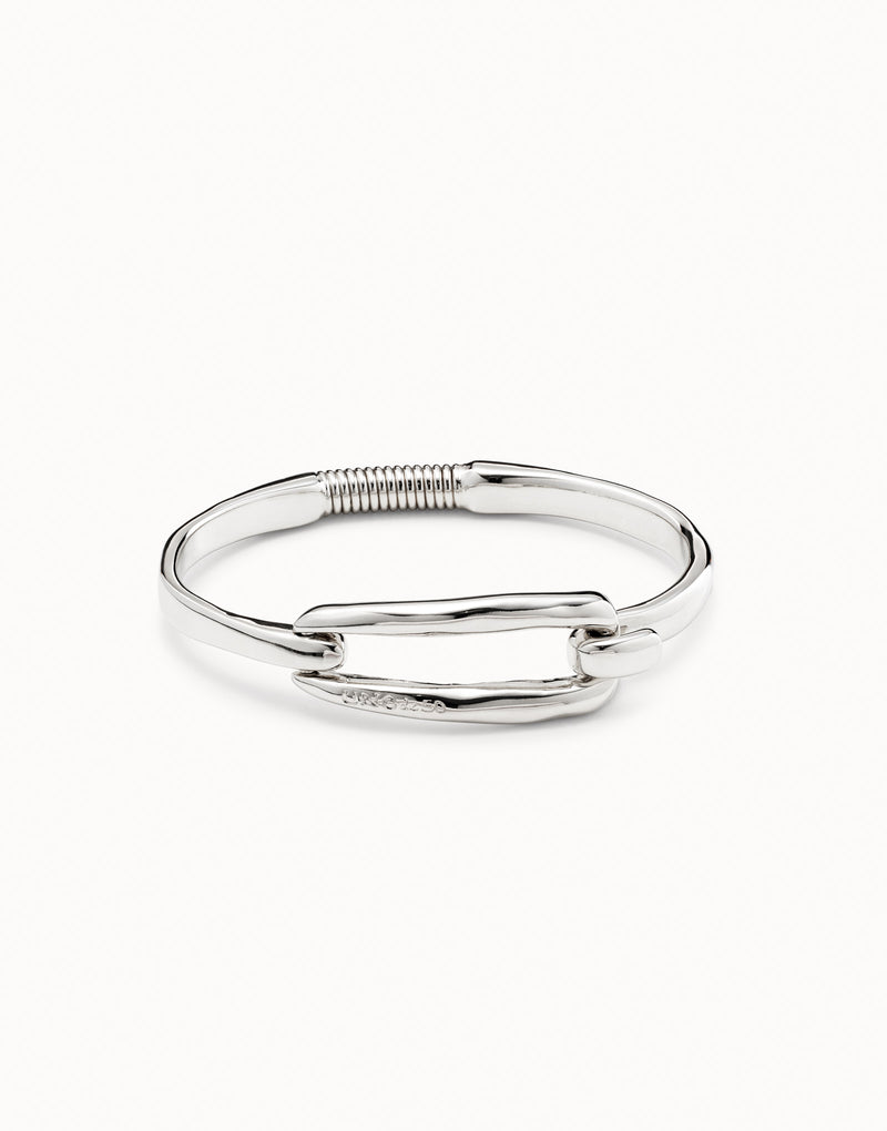 Uno De 50 - Sterling Silver-plated Bracelet with Link Clasp