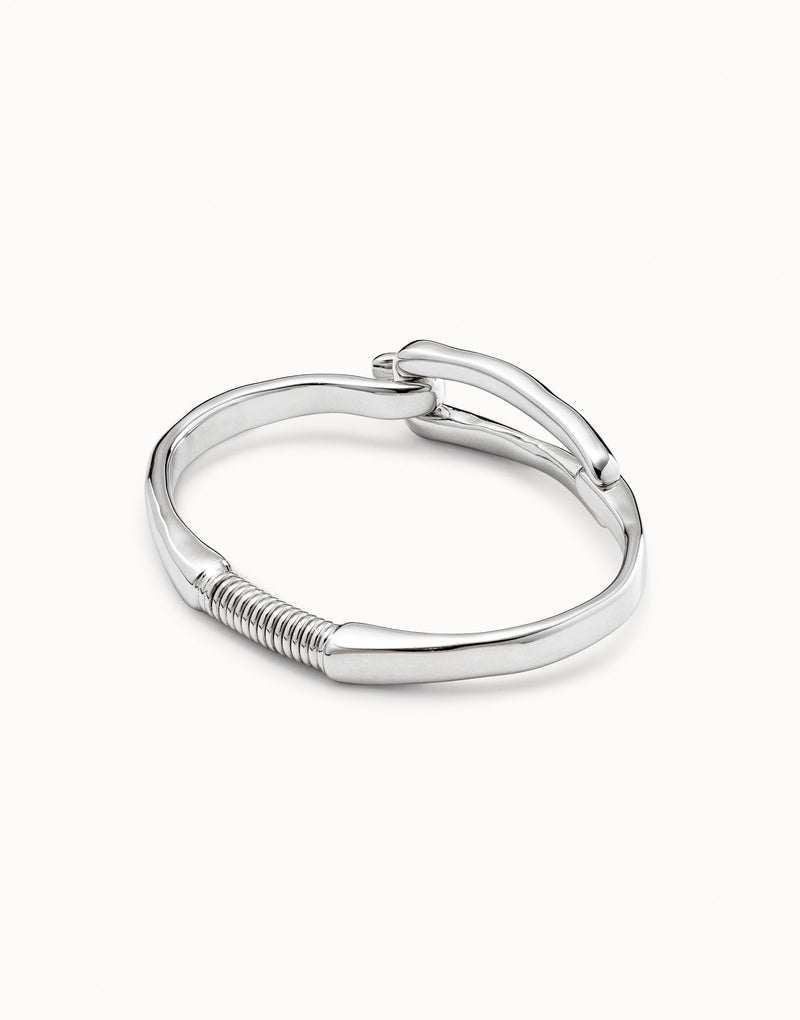 Uno De 50 - Sterling Silver-plated Bracelet with Link Clasp