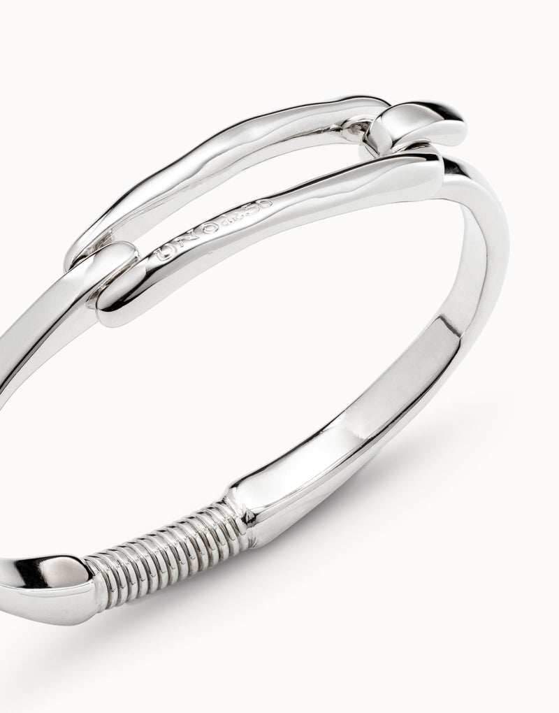 Uno De 50 - Sterling Silver-plated Bracelet with Link Clasp