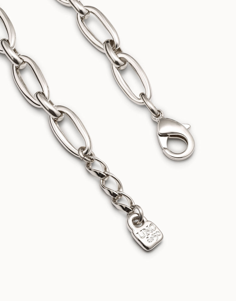 Uno De 50 - Sterling Silver-plated Medium Sized Oval Link