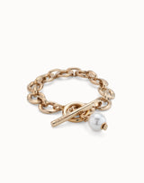 Yolo Bracelet in Gold & Pearl