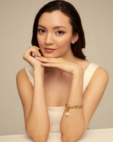 Yolo Bracelet in Gold & Pearl