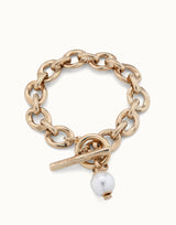 Yolo Bracelet in Gold & Pearl