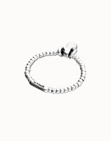 Gravity Stretch Bracelet in Silver