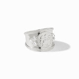 Coin Crest Ring in Cubic Zirconia