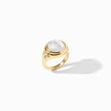 Rainbow Statement Ring in Iridescent Clear Crystal view 2