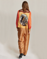 ME369 Lydia Rodeo Tailored Straight-Leg Pants, back, full look