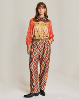 ME369 Lydia Rodeo Tailored Straight-Leg Pants, front, full look