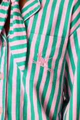 P.J. Salvage Ski Bunny Icon 3-Piece Long Sleeve Flannel PJ Set in Tender Pink