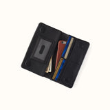 Lumen Continental Wallet in Black by HOBO