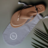 Indie Chocolate Patent Sandal