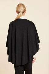 Faux Leather and Faux Suede Whipstitch Wrap in Black by Dolce Cabo, view 3