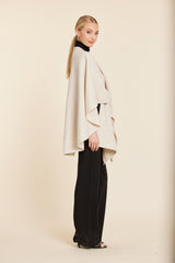 Knit Twist Front Wrap in Beige by Dolce Cabo, view 2