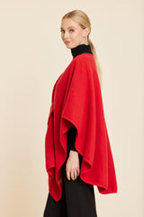 Knit Twist Front Wrap in Red by Dolce Cabo, view 3