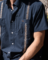 Guayabera Libre in Marino Cuero view 4